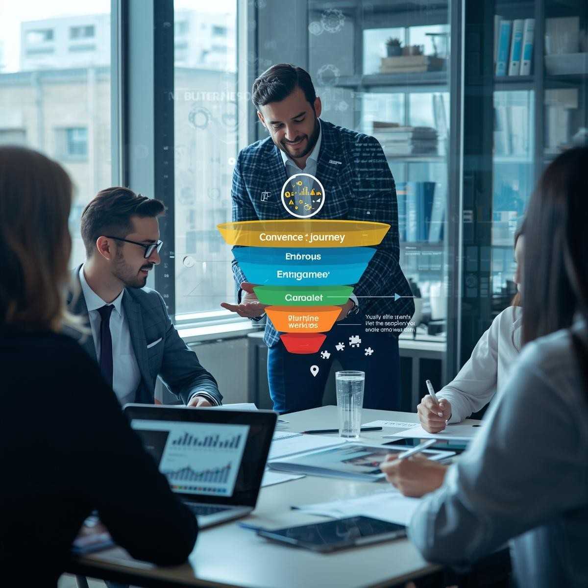 SEO Team identifying customer funnels